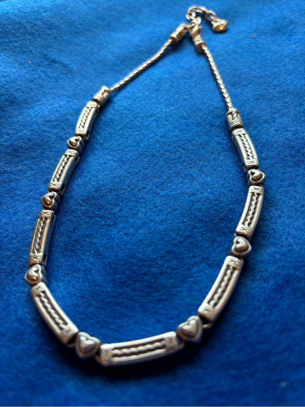 Brighton Silver Heart Link Necklace